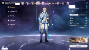 Conta star rail com dois bonecos 5* e lvl 32. - Honkai: Star Rail