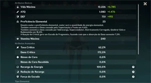 Conta Genshin Impact AR55, Ganyu,Xiao,Zhong, Eula, pity 65