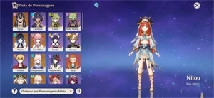 Conta Genshin Impacto/Server:América/AR:56