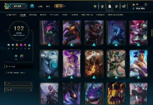 Bronze 3 com 135 Champs e 122 Skins +4 Vitoriosas - League of Legends LOL