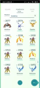 CONTA POKEMON GO LEVEL 34 LENDÁRIOS, SHINYS, RAROS