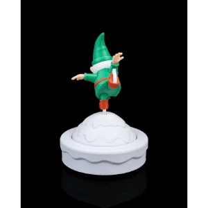 Gnomo de Natal Esquiando - Artesanato e Personalizados