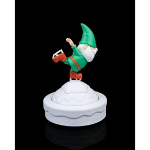 Gnomo de Natal Esquiando - Artesanato e Personalizados