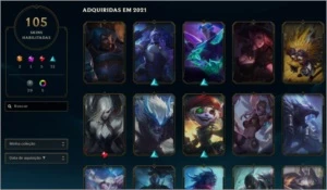 Conta lol lvl 217, OURO 2 - League of Legends