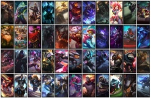 Conta bronze 1 com TODOS os champs e 277 Skins + 3 Prestigio - League of Legends LOL