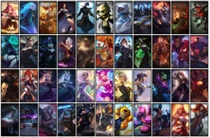 Conta bronze 1 com TODOS os champs e 277 Skins + 3 Prestigio - League of Legends LOL