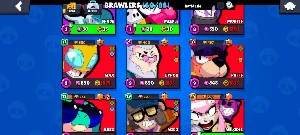 Conta de brawl com muitas e muitas skins - Brawl Stars