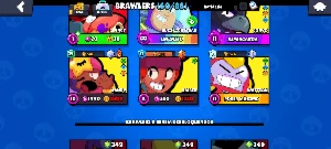 Conta de brawl com muitas e muitas skins - Brawl Stars