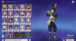 AR43 - Alhaitham, Mona, Tighnari, Lança de Jade +80 des - Genshin Impact