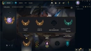 CONTA LOL 444 SKINS (S11 PLAT 1) 2950R$ GASTOS - League of Legends