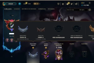 Prata 3 com TODOS os Champs e 175 Skins+1 Rara ( Nivel 798 ) - League of Legends LOL