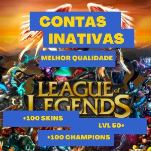 Conta League Of Legends NFA INATIVA  Champion e Skins 100+ LOL