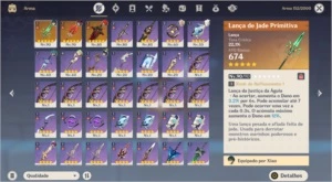 CONTA AR 53 6 BONECOS 5* 3 ARMAS 5* - Genshin Impact