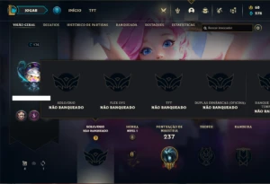 Conta Unranked com 75 Champs e 36 Skins + 33 Cromas - League of Legends LOL