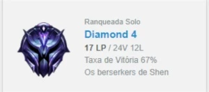 Conta DIAMANTE 4 | 132 campeões - League of Legends LOL
