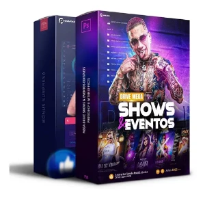 Pack Premium Artes Flyers para Eventos PSD HD Luxo 32GB - Others