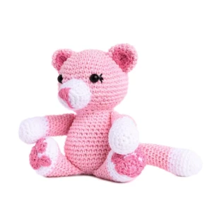 Mini Gatinha Miau em Amigurumi - Artesanato e Personalizados