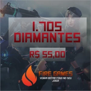 1.705 DIAMANTES - FREE FIRE