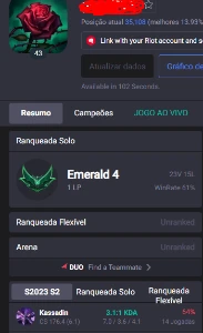 Conta lol LAS - League of Legends