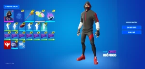 Conta de Fortnite, +100 skins, passe season 5 e ikonik