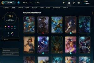 CONTA LOL MESTRE 185 SKINS - League of Legends