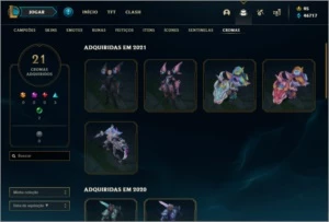 CONTA LOL MESTRE 185 SKINS - League of Legends