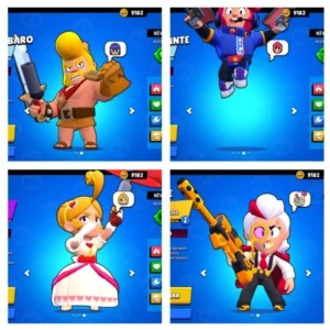 Conta c/todos brawl's nivel max com muitas skins exclusivas - Brawl Stars