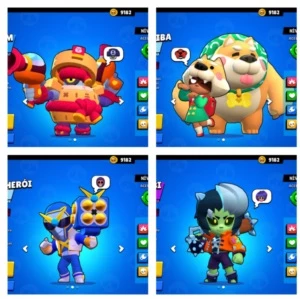 Conta c/todos brawl's nivel max com muitas skins exclusivas - Brawl Stars