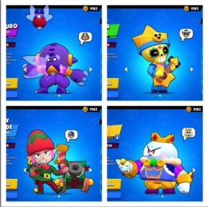 Conta c/todos brawl's nivel max com muitas skins exclusivas - Brawl Stars