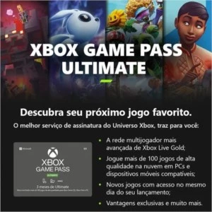 Xbox Gamepass Ultimate 1 Mes + Live Gold - Envio Digital - Assinaturas e Premium