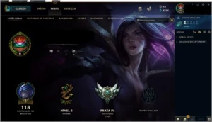 Conta LVL  41 Prata IV com 15 skins - League of Legends LOL