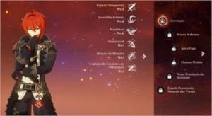AR 40 Diluc e Klee + Catalisador 5 estrelas, Stamina full - Genshin Impact