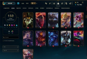Ouro 3 com TODOS os Champs e 150 Skins ( JG / ADC ) - League of Legends LOL