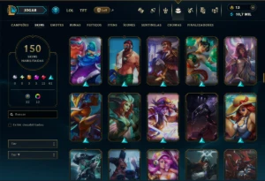 Ouro 3 com TODOS os Champs e 150 Skins ( JG / ADC ) - League of Legends LOL