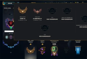 Ouro 3 com TODOS os Champs e 150 Skins ( JG / ADC ) - League of Legends LOL