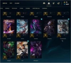 Conta SMURF MMR Platina ainda na md10 - League of Legends LOL