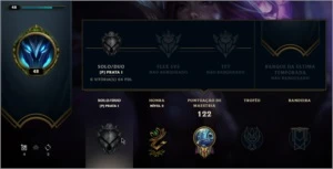 Conta SMURF MMR Platina ainda na md10 - League of Legends LOL
