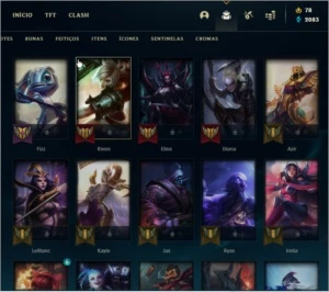 Conta SMURF MMR Platina ainda na md10 - League of Legends LOL