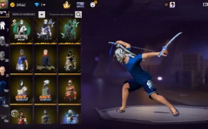 Conta MINI Gemada com 3 Evolutiva 2 Punho, Prime 5 e diverso - Free Fire