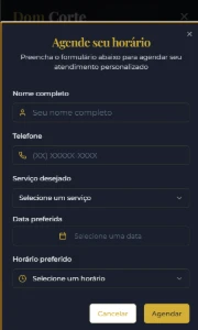 Modelo de Site para Barbearia – Agenda de Cortes Online - Outros