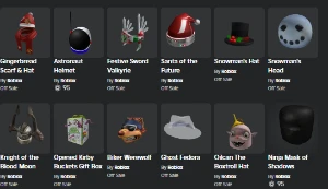 Conta Roblox Festive Sword Valkyrie, Ghost Fedora