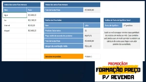 Planilha Formação de Preço para Revenda - Outros