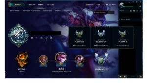 Conta League of Legends Diamante 5 LOL