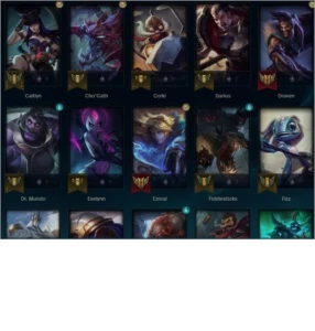 Conta lol - Gold III - Lvl 191 - 66 skins - 88 campeões - League of Legends