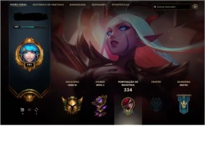 Conta lol - Gold III - Lvl 191 - 66 skins - 88 campeões - League of Legends