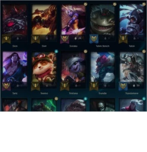 Conta lol - Gold III - Lvl 191 - 66 skins - 88 campeões - League of Legends