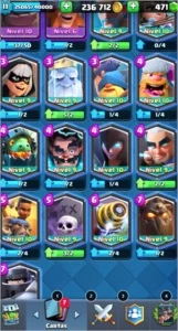 Conta de clash royale com todas as cartas barata