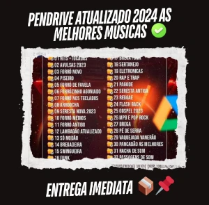 Pendrive atualizado 2024 as melhores músicas - Outros