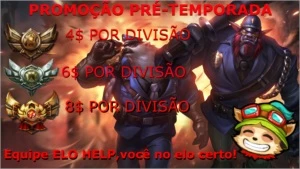 Elojob LOL promoção pré-temporada - League of Legends