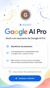 🎉Gemini Pro + Veo3 | 18 Meses + 5TB | 30D de Garantia - Inteligência Artificial
